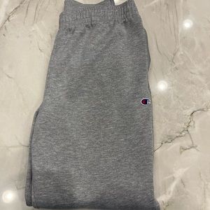 Mens Champion Sweatpants, LG, gray